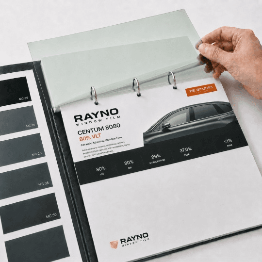 Образец атермальной плёнки Rayno Centum 8080